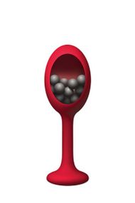 Унікальна анальна пробка RENEGADE Rattler RED, Червоний