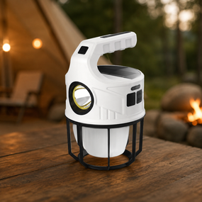 Фонарь ручной SSP-11/SL-008 / Светилник Outdoor camping на солнечной батарее / Лампа-фонарь 6 режимов работы