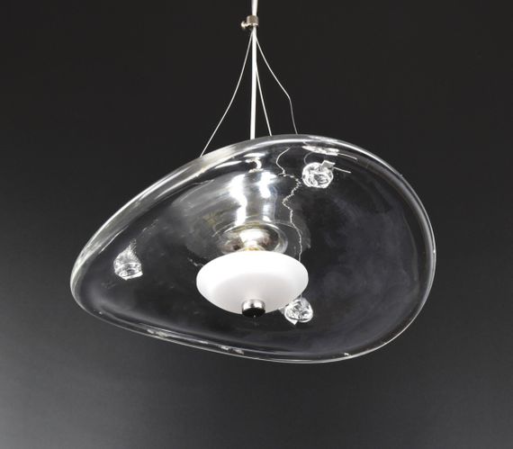 Люстра світлодіодна підвісна LED світильник для квартири на стелю лед 26319 Хром 25-200х22х22 см. | Зображення 5