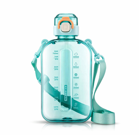 Спортивна пляшка для води SPORT (750 мл) — BPA-free пластик, берюзова
