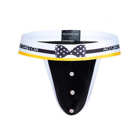 Мужские стринги с бантиком L-XL