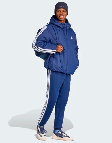 Демісезонна куртка adidas Essentials CLIMAWARM 3-Stripes Insulated Hooded M blue з капюшоном Оригінал | Зображення 2