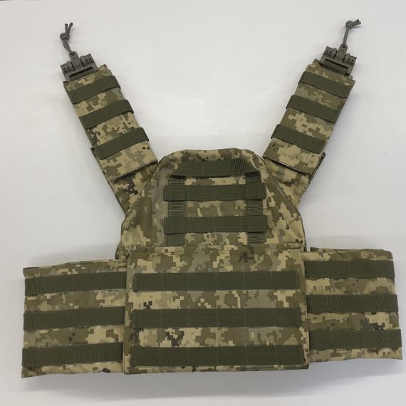 Плитоноска Plate Carrier зі швидким скиданням IRR Cordura 500 D Піксель ММ-14 (olive) | Зображення 4