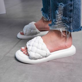 Шлепанцы женские Fashion Pansy 3627 36 размер 235 см Белый