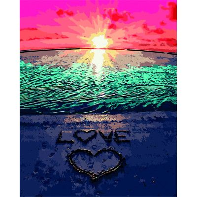 Картина по номерам ZiBi Любовь к морю 40*50 см ART Line (ZB.64178) - Топ Продаж!