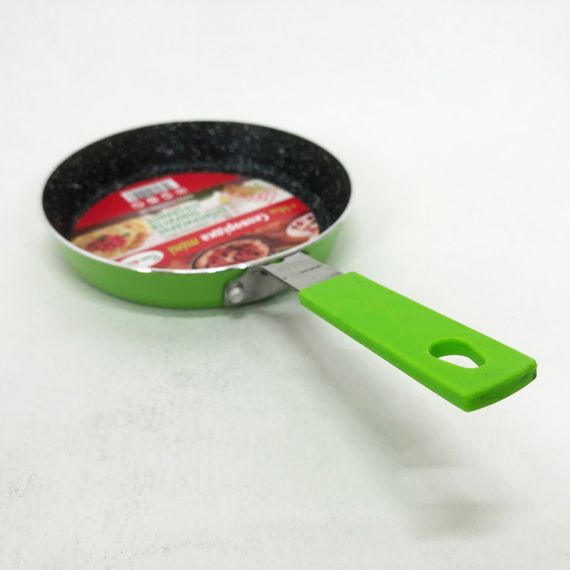 Сковорода Con Brio CB-1414, 14см, Міні, Eco Granite, сковорода зручна на кухню. Колір: зелений | Зображення 5