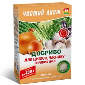 Кристалічне Добриво Чистий лист для цибулі, часнику та пряних трав 300 г