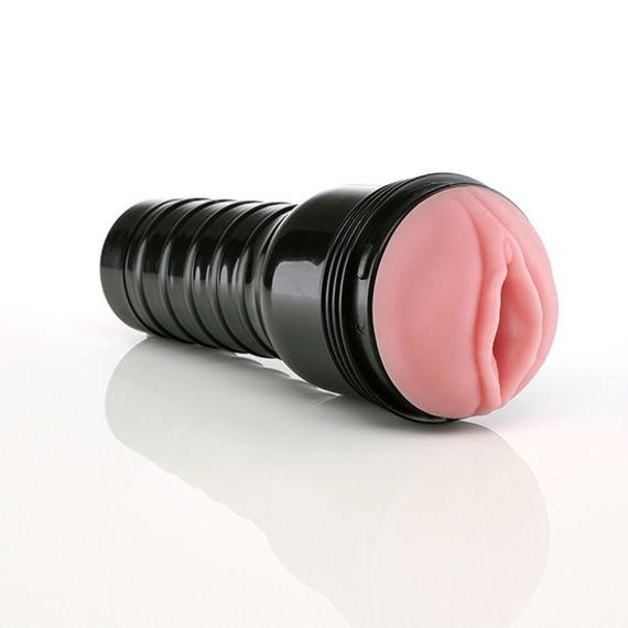 Мастурбатор вагіну в колбі Fleshlight Pink Lady Mini-Lotus, з рельєфом, кібершкіра, бежевий Sex Aura | Зображення 4