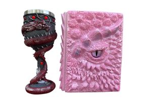 Подарунковий набір Келих 3D Танард Red і Блокнот 3D «Дракон Єдинорога»