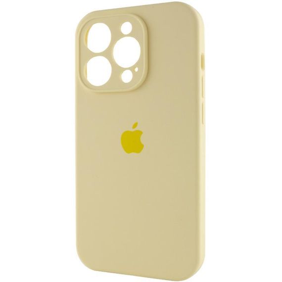 Чохол Silicone Case Full Camera Protective (AA) для Apple iPhone 15 Pro Max (6.7") Жовтий / Mellow Yellow | Зображення 2