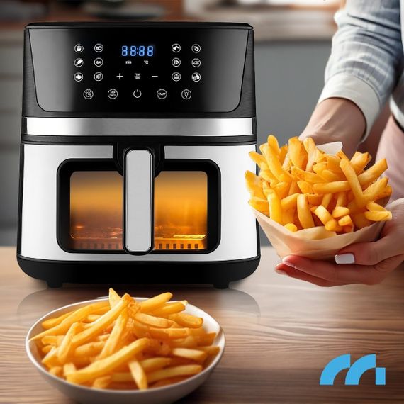 Мультипіч Maltec AirFryer1800W-7L, 7 л, аерофритюрниця без олії з віконцем і дисплеєм | Зображення 8