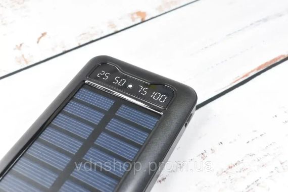 Павербанк Solar Power Bank с солнечной батареей + фонарик 20000 mAh | Зображення 3