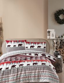 Комплект постельного белья First Choice Flanel 200×220 см  Cozy Tile