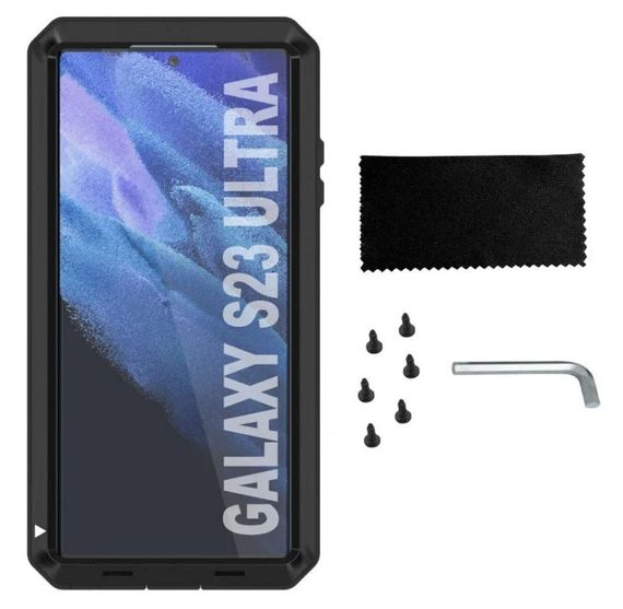 Противоударный чехол Primo Doom Armor для смартфона Samsung Galaxy S23 Ultra (SM-S918) - Black | Зображення 1