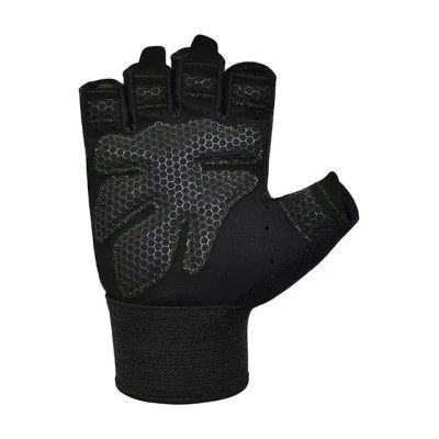 Перчатки для фитнеса RDX W1 Half Black Plus L (WGA-W1HB-L+) | Зображення 6