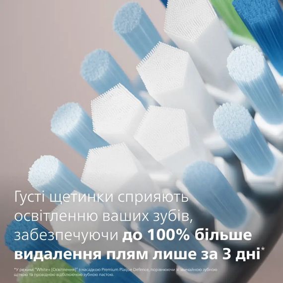Змінні насадки для електричної зубної щітки Philips Sonicare HX9044/88 C3 Premium Plaque Defense Black - 2 шт. | Зображення 3