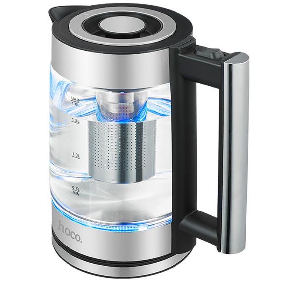 Електрочайник Hoco HA01A Kitchen high (1.8L) Stainless Steel | Зображення 1