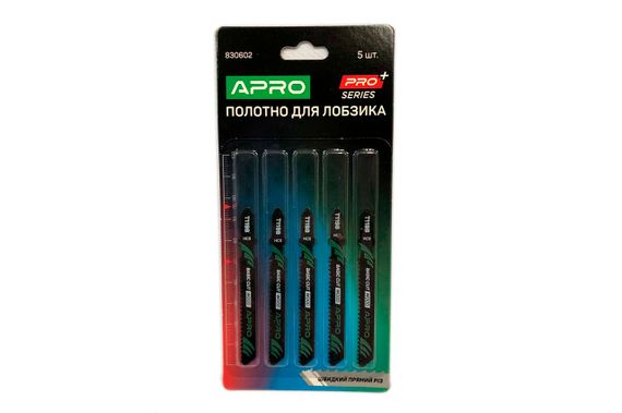 Полотно пильное для лобзика Apro - T119B 76 x 2мм дерево-пластик (5шт)