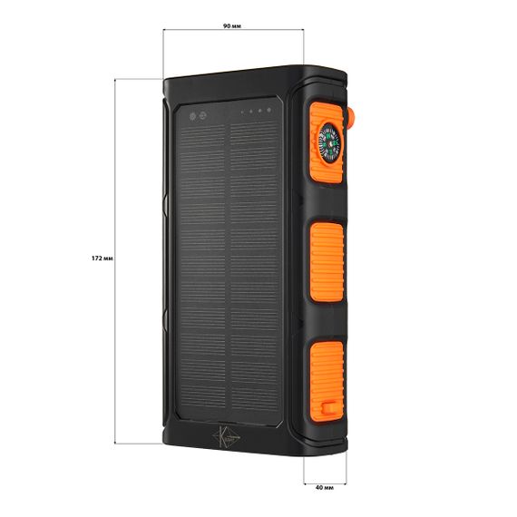 УМБ PowerBank із сонячною панеллю, повербанк КВАНТ WSC37 30000mAh | Зображення 3