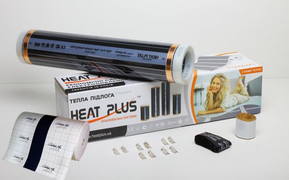 Комплект Теплого пола Heat Plus Standart 8м2 + Теплоизолирующая подложка с заземлением 8м2 (E-pex, 4мм)