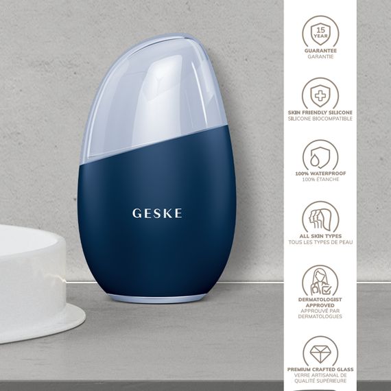 Массажер для лица GESKE Cool&Warm Eye and Face Massager 7в1 starlight, Синий | Зображення 2