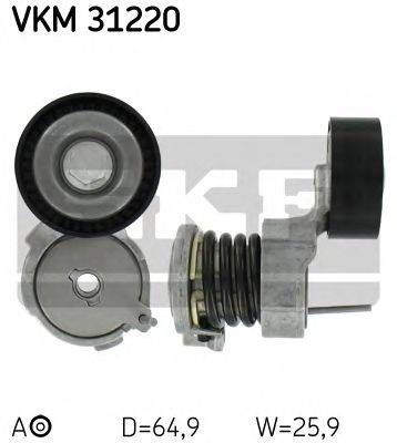 Ролик натяжний SKODA, VW (Вир-во SKF) SKF VKM31220 на VW POLO (9N_)