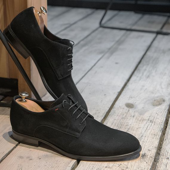 Туфлі замш чорний 39 розмір | Зображення 4