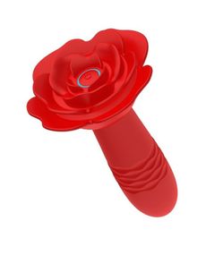 Анальна пробка - Rose Thrusting Anal Plug Sex Aura