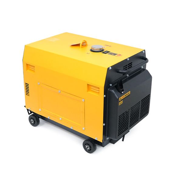 Генератор дизельний COVAX KDE7000T, 1-фазний 230V, 50Hz, 5.0kVA/4.5kW, бак 15 л, витрата 1-1.2 л/год, пуск: стартер (без АКБ), | Зображення 1