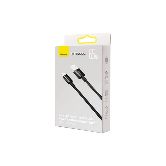 Дата кабель USB 2.0 AM to USB-C 1.0m Superior Fast Charging 60W black Baseus (CAYS000901) | Зображення 4