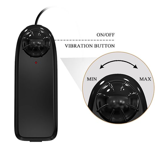 Вибратор на присоске BAILE - Beautiful Catoblepas Vibration 8.1", BW-008106ZR Sex Aura | Зображення 7