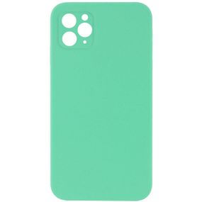 Чохол Silicone Case Square Full Camera Protective (AA) NOLOGO для Apple iPhone 11 Pro (5.8") Зелений / Spearmint