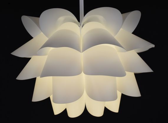 Люстра стельова на 1 лампочку 27950 Білий 40х39х39 см. | Зображення 5