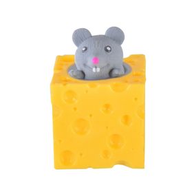 Дитяча іграшка сквіш Pop Up "Мишка у сирі" SQ-23(Grey) сірий