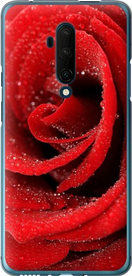 Чехол на OnePlus 7T Pro Красная роза "529u-1810-17620"