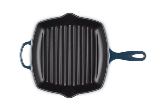 Сковорода-гриль Le Creuset Signature Cast Iron Square Grillit 20183261290422 26 см синя | Зображення 5