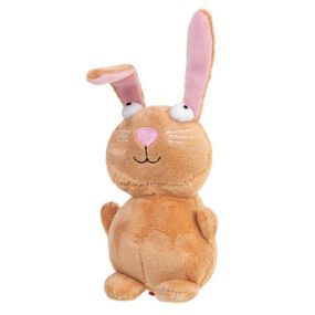 Іграшка для собак Кролик з пищалкою GiGwi Plush плюш 16 см