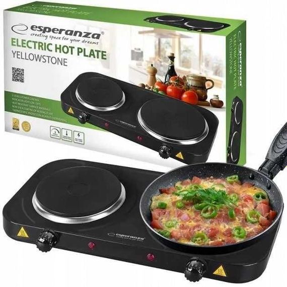 Электроплита настольная Esperanza EKH-010K, 2000 Вт, 2 конфорки, механическое управление | Зображення 9
