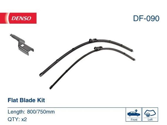 DF-090 DENSO - Комплект склоочисників Flat Blade Kit 800 / 750 мм