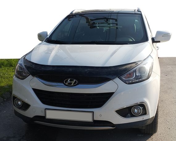 Дефлектор капоту (EuroCap) для Hyundai IX-35 2010-2015рр | Зображення 4