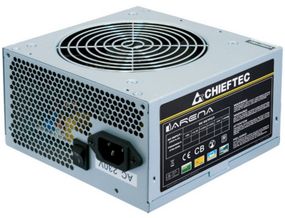 Блок питания CHIEFTEC iArena GPA-400S8,400W,12cm fan,eff. &gt;85%,24+8pin(4+4),2xMolex,3xSATA,1xPCIe 8pin(6+2),Bulk (GPA-400S8)