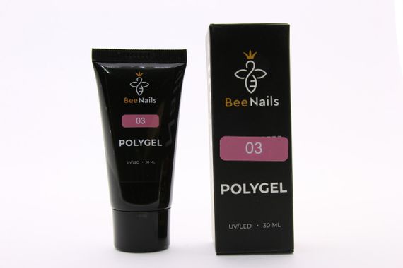 Полігель Bee Nails №03 (тілесно-рожевий) в тюбику 30мл | Зображення 1