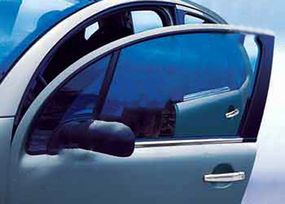 Зовнішня окантовка стекол (2 шт, нерж.) для Citroen C-2 2003-2009 рр