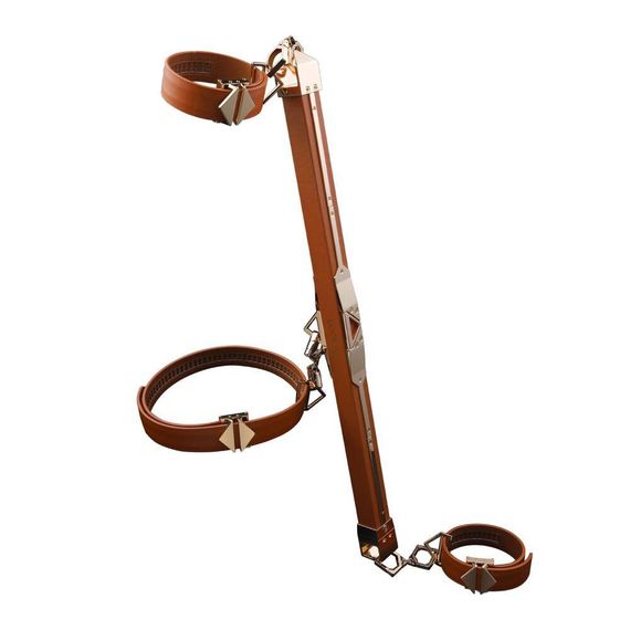 Фиксатор-распорка LOCKINK Adjustable Spreader Bar Set - Brown Sex Aura | Зображення 2