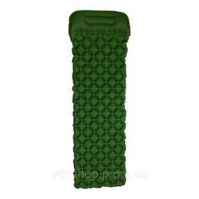 Матрац для намету надувний похідний 190х55х3 см туристичний матрац Зелений SJ-0084GR