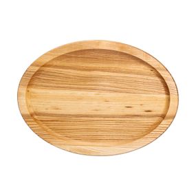 Овальная доска 35×25 см для подачи нарезок, ясень T26W250