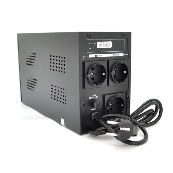 ДБЖ Ritar RTM1500 (900W) Proxima-D, LCD, AVR, 3st, 3xSCHUKO socket, 2x12V9Ah, metal Case (350х120х190) Q2 | Зображення 1