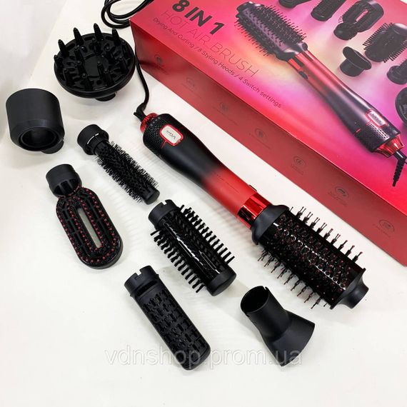 Фен електричний настінний VGR, Фен для волосся з насадками універсальний Фен гребінець з насадками ML-86 | Зображення 5