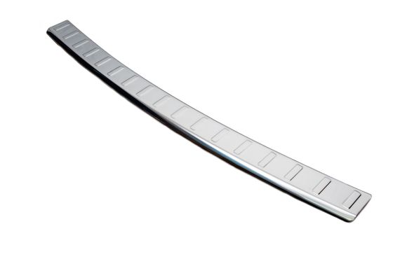 Накладка на задний бампер (SW, глянец, нерж) для Mercedes C-class W204 2007-2015 гг | Зображення 1