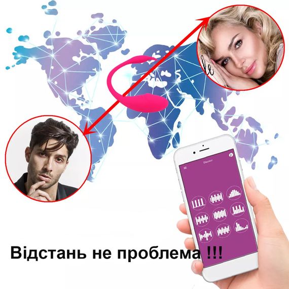 Фиолетовое смарт-виброяйцо Flamingo с управлением по Bluetooth и APP | Зображення 9